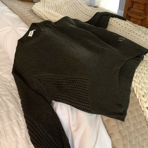 NWT Carly Jean Los Angeles Jenessa sweater XS/S dark olive